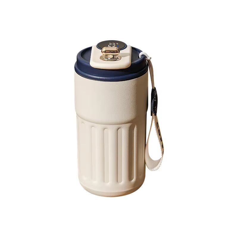 15.22fl oz Smart Display Thermos Bottle – Stainless Steel Vacuum Thermal Mug