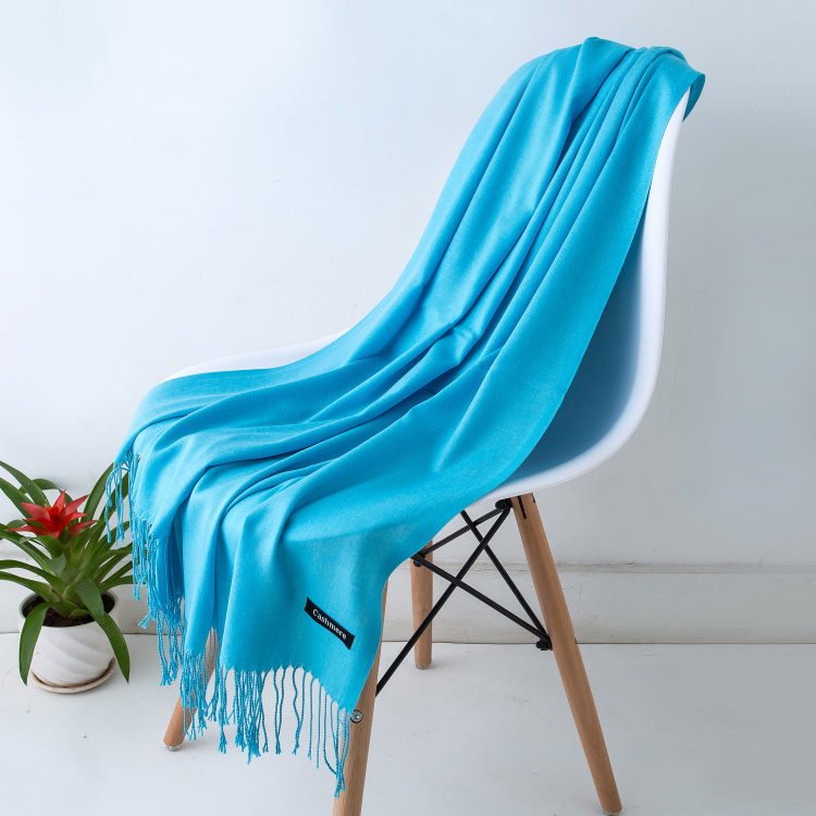 Men's Pashmina Shawls Wraps, Women Cashmere Scarf, Warm Tassels Scarves Female Foulard