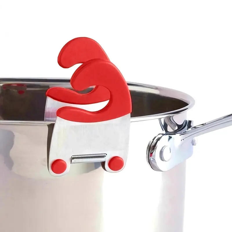Kitchen Bowl Clip Anti-scalding Spoon Holder Stainless Steel Pot Side Clips
