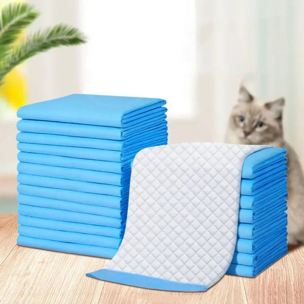 Absorbent Dog Diapers & Puppy Pee Pads, Disposable Training Pads with Quick-Dry Surface for Potty Training