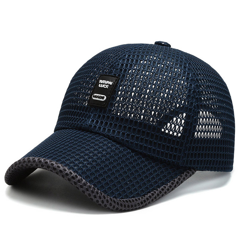 Men Mesh Baseball Cap – Breathable Summer Snapback Fishing Hat, Trucker Dad Hat