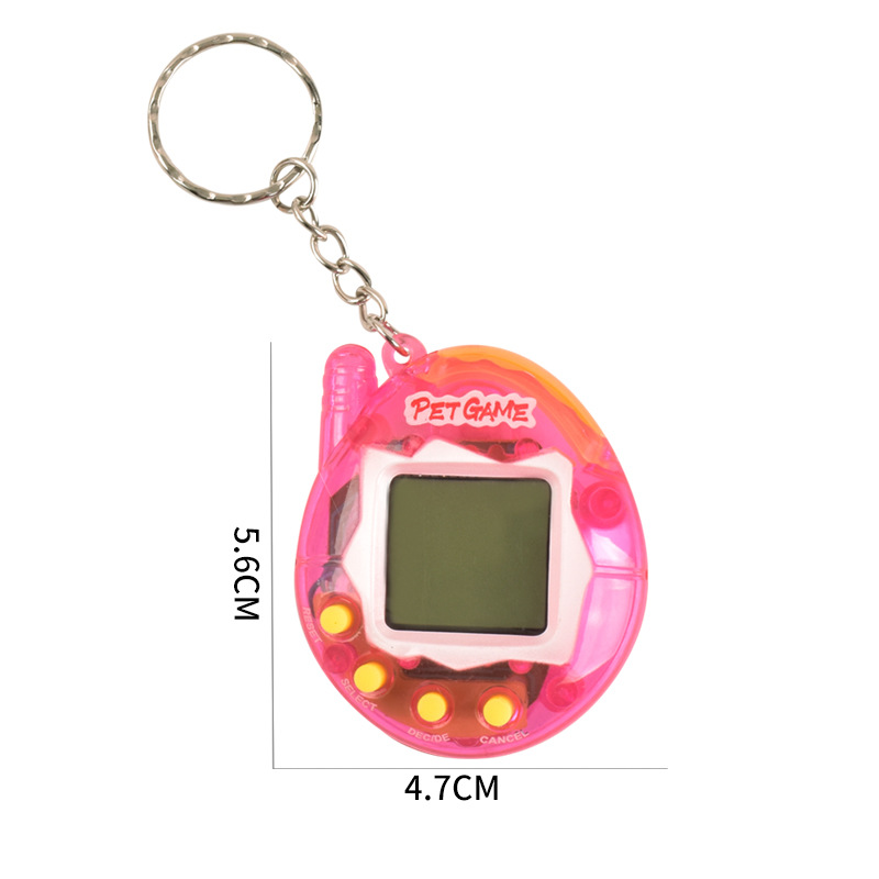 Transparent Electronic Pets Nostalgic 168 in 1 Virtual Cyber Pet Toy with Pixel Play Funny Retro Gift