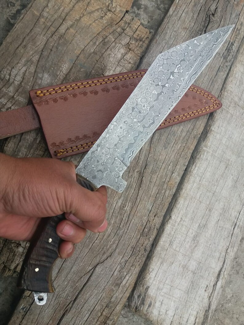 Viking Seax, Handmade high Carbon Damascus Steel