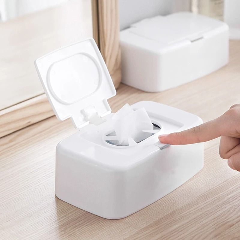 Portable Wet Tissue Box Wipes Napkin Storage Holder Container