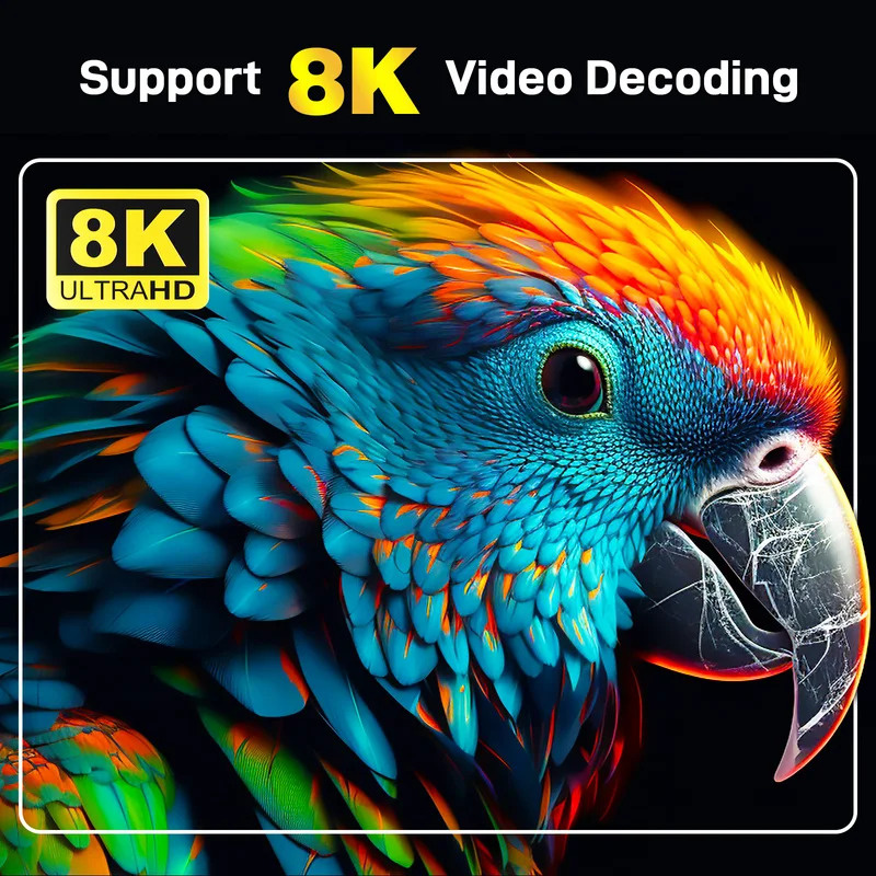TV98 8K Android TV Stick with Dual WiFi6 and Voice Remote Streaming Player