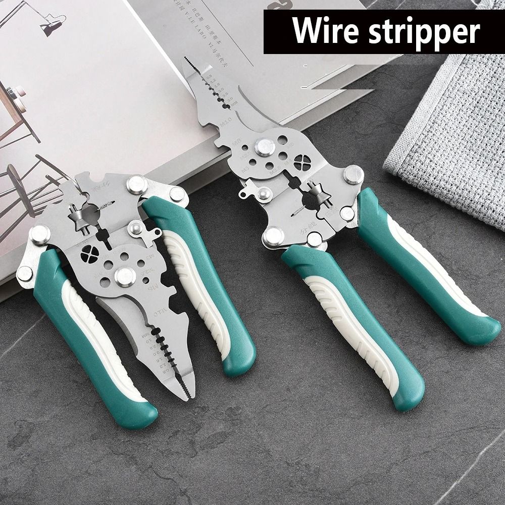 Foldable 18 in 1 Wire Stripping and Crimping Pliers
