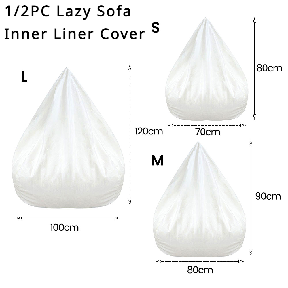Sofas Cover Removable Lazy Sofa Inner Liner, Anti-fouling Replacement Bean Bag Inner Liner, Bean Chair No Padding