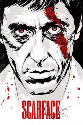 Scarface Movie Poster Canvas – Al Pacino Tony Montana Wall Art for Home Decor