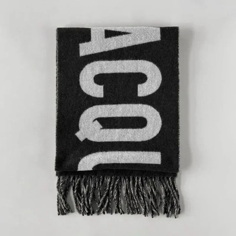 Luxury Cashmere Scarf Monogram Womens Winter Shawl