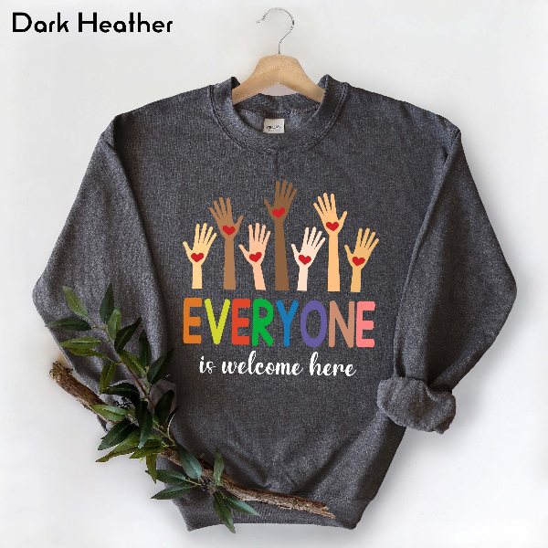 Comfort Colors Inclusive Idaho Teacher Sweatshirt | Everyone Is Welcome Equality Classroom Crewneck