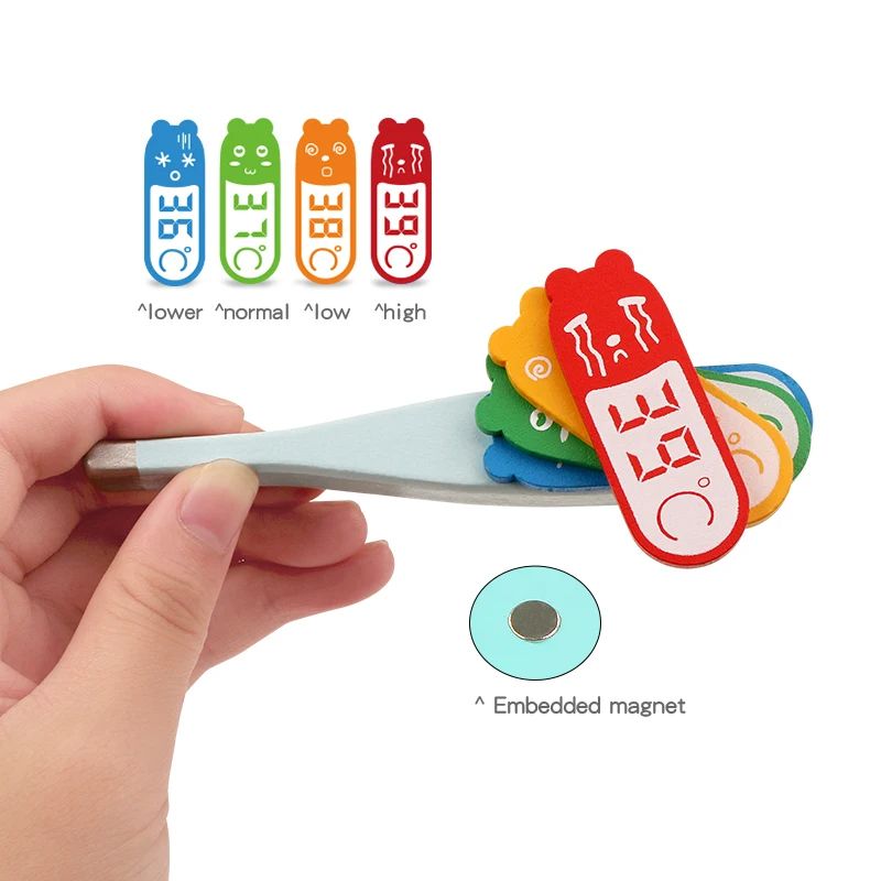 Children's Wooden Doctor Set, Educational Role Play Toy for Kids
