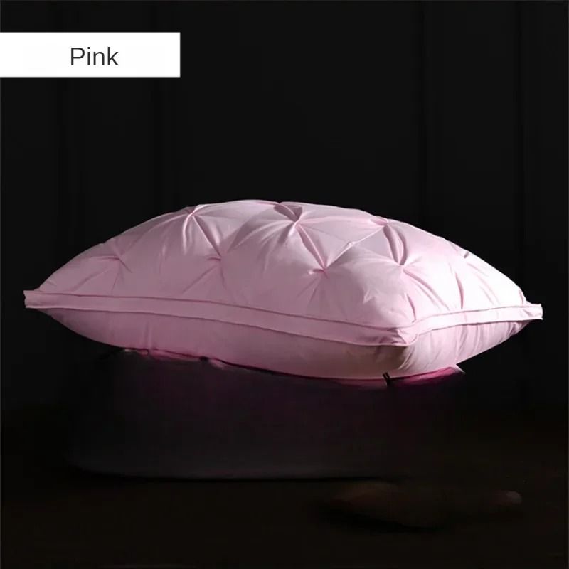 Luxury Goose Down Pillow with Soft Cotton Cover