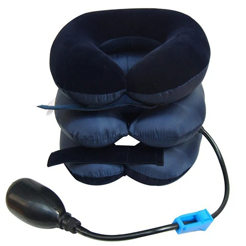 Air Cervical Traction Neck Stretcher Support, Inflatable 3 Tubes Neck Braces, Stress Relief Relaxation for Home Office