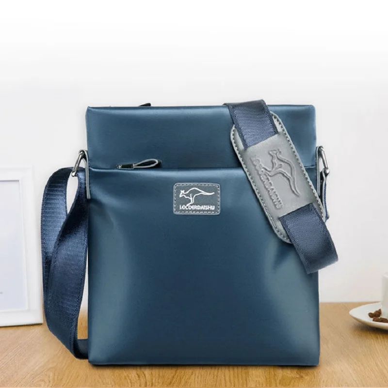Mens Waterproof Oxford Sling Crossbody Bag with Anti-Theft Lock, High-Capacity Travel & Work Strap Bag