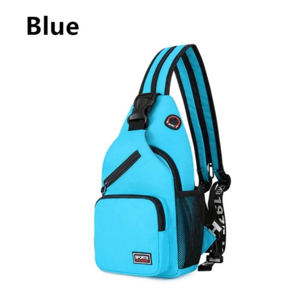 Multi-functional Men's and Women's, KISMIS Messenger Shoulder, Travel Backpack, Chest Bag with Headphone Hole