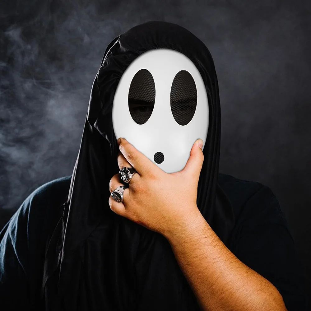 Shy Guy Cosplay Mask Funny Cartoon Costume Party Mask