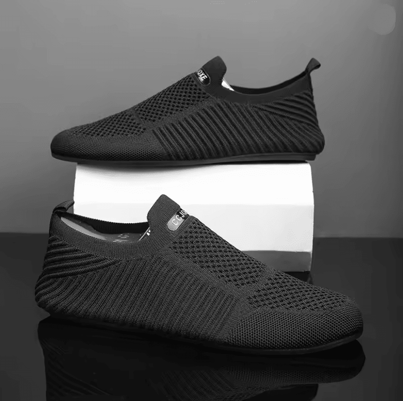 Mens Slip On Loafers Breathable Casual Walking Shoes with Soft Sole