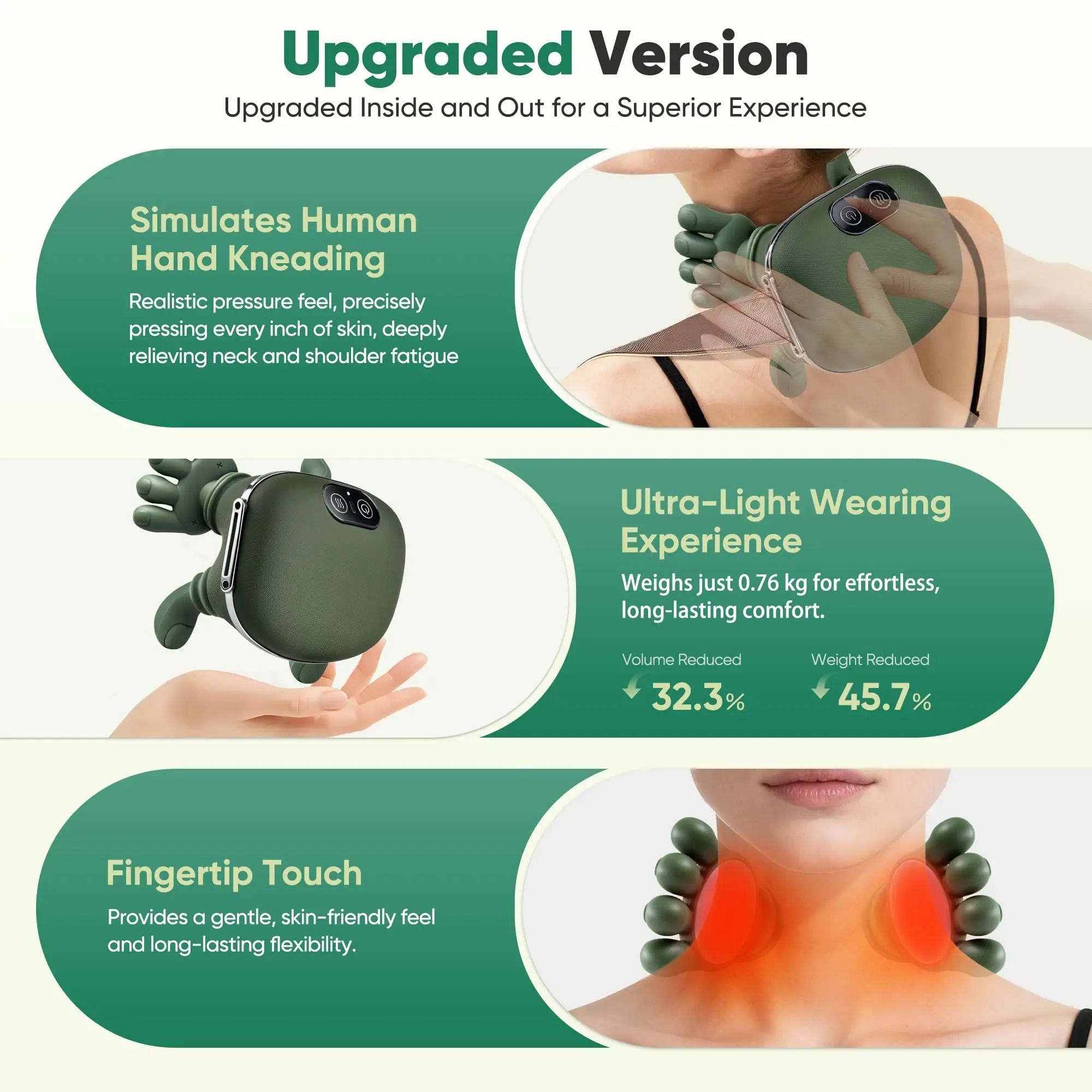 Wireless Bionic Finger Neck and Shoulder Massager