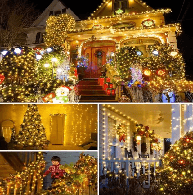 1000 LED Fairy String Lights – Extra Long Waterproof Outdoor Lights with Remote