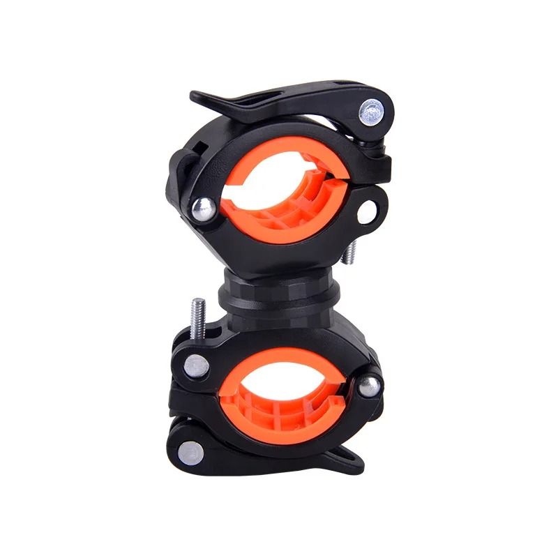 360 Rotatable Bicycle Flashlight Holder and Quick-Release Headlight Mount