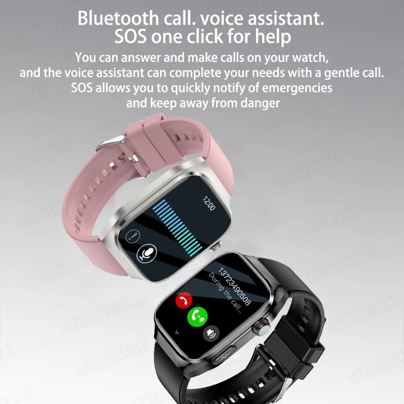 VitalSense Pro ECG Smart Watch Health Tracker Bluetooth Call