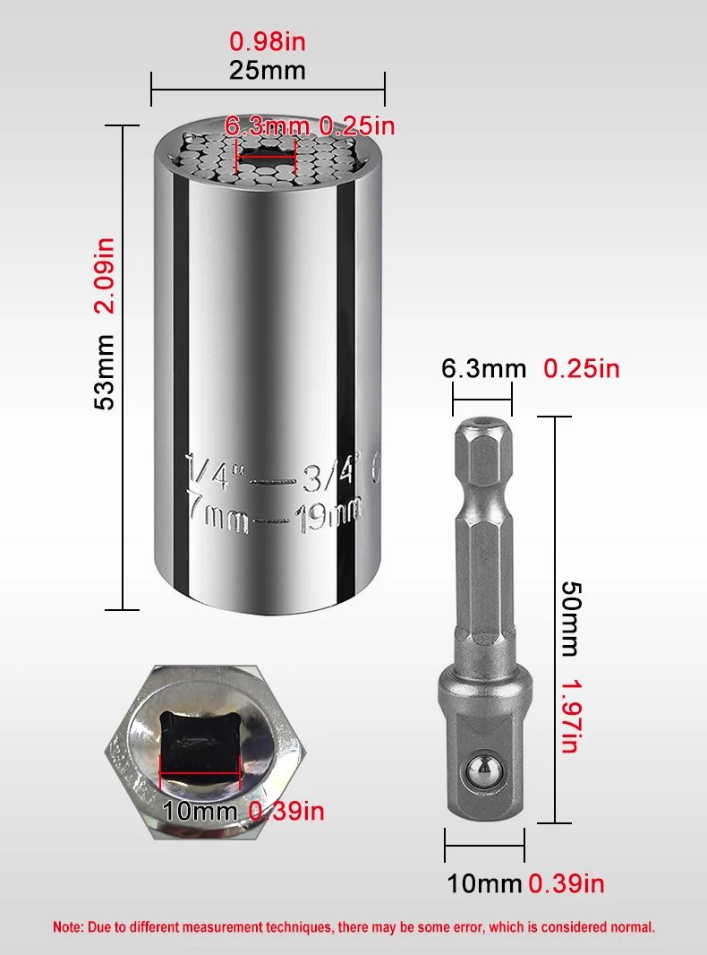 Multifunctional Magic Socket Wrench Tool Set