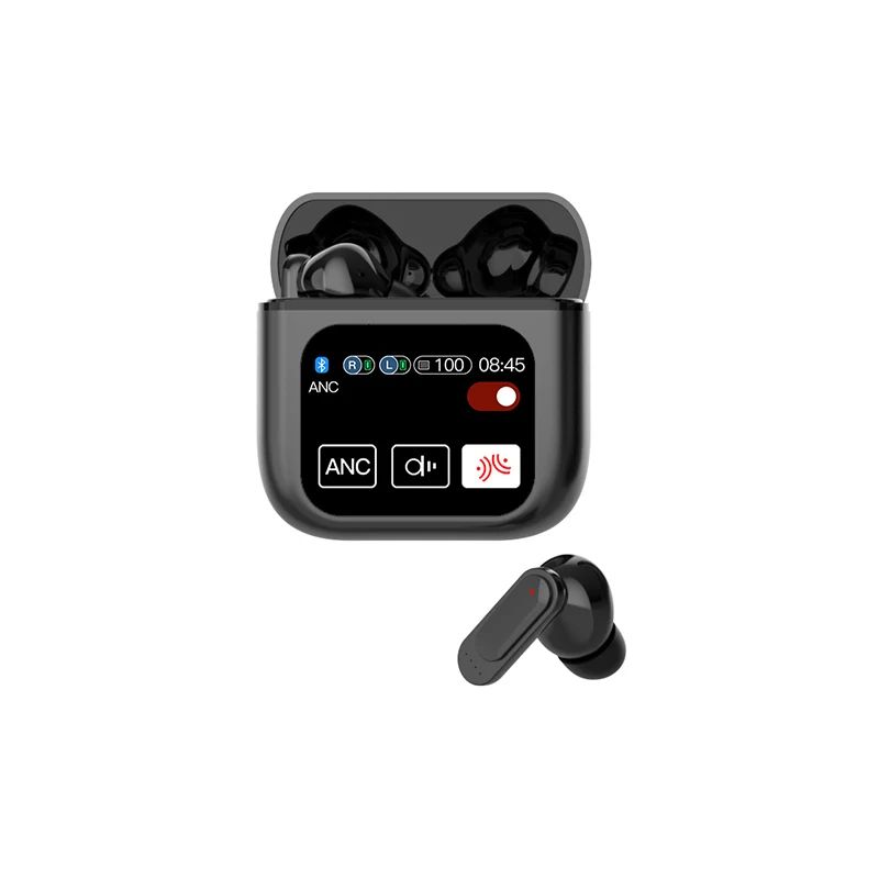 Smart Touch ANC Wireless Earbuds Bluetooth Noise Cancelling Headphones