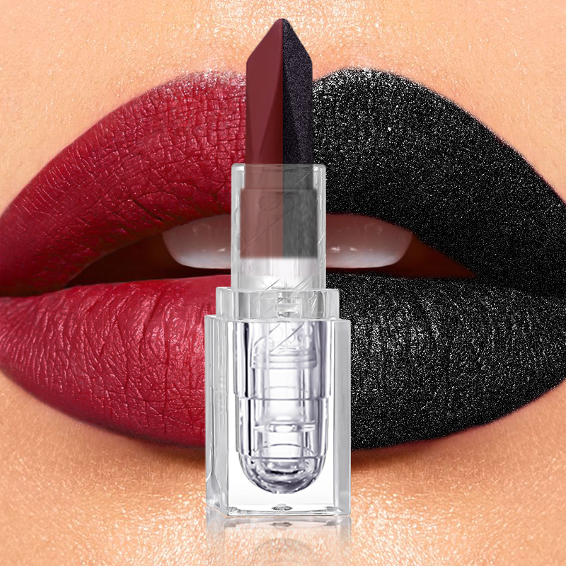 2 In 1 Lip Liner & Lipstick, Waterproof Matte Lip Combo Pencil, Tapered Sharp End Long-Lasting Lipliner & Lipstick