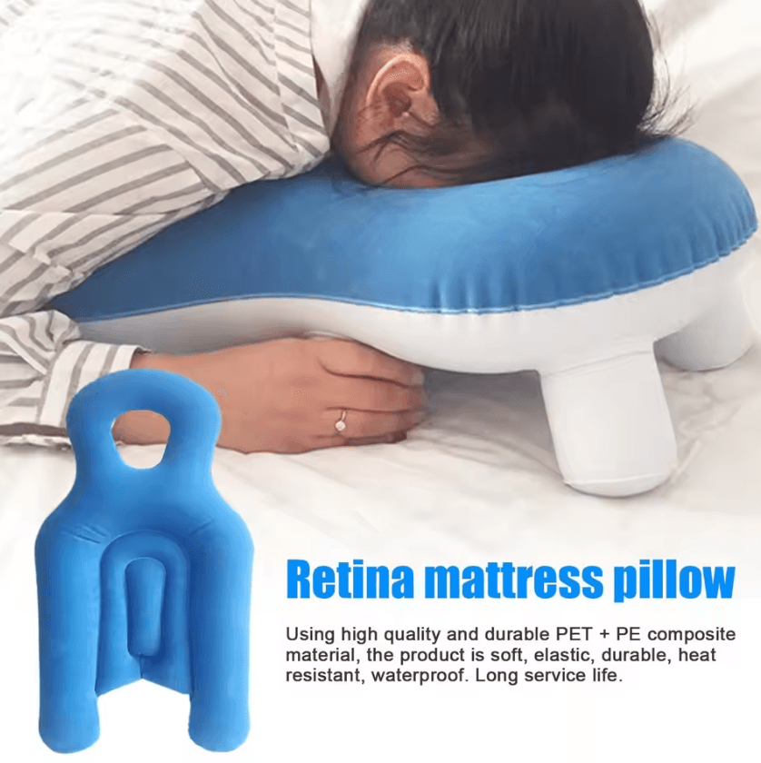 Inflatable Face Down Recovery Pillow – Prone Support Cushion for Eye Surgery Healing