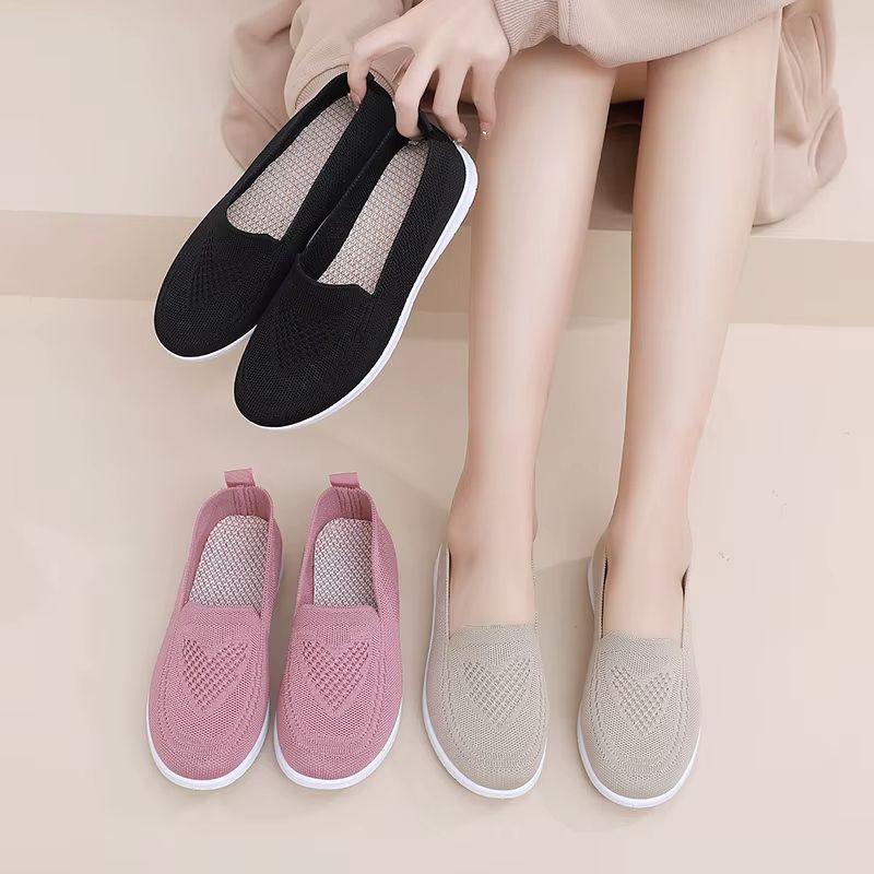 Womens Summer Casual Sneakers Lightweight Breathable Flat Shoes