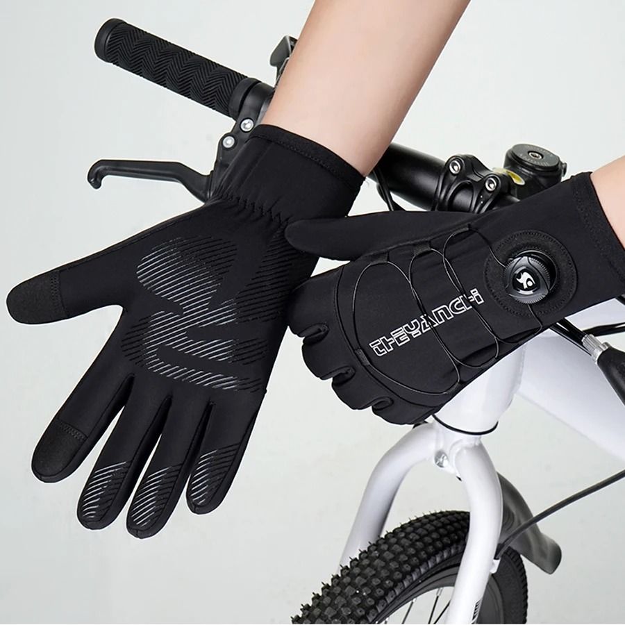 YANBIGUO Mens Winter Tactical Cycling Gloves