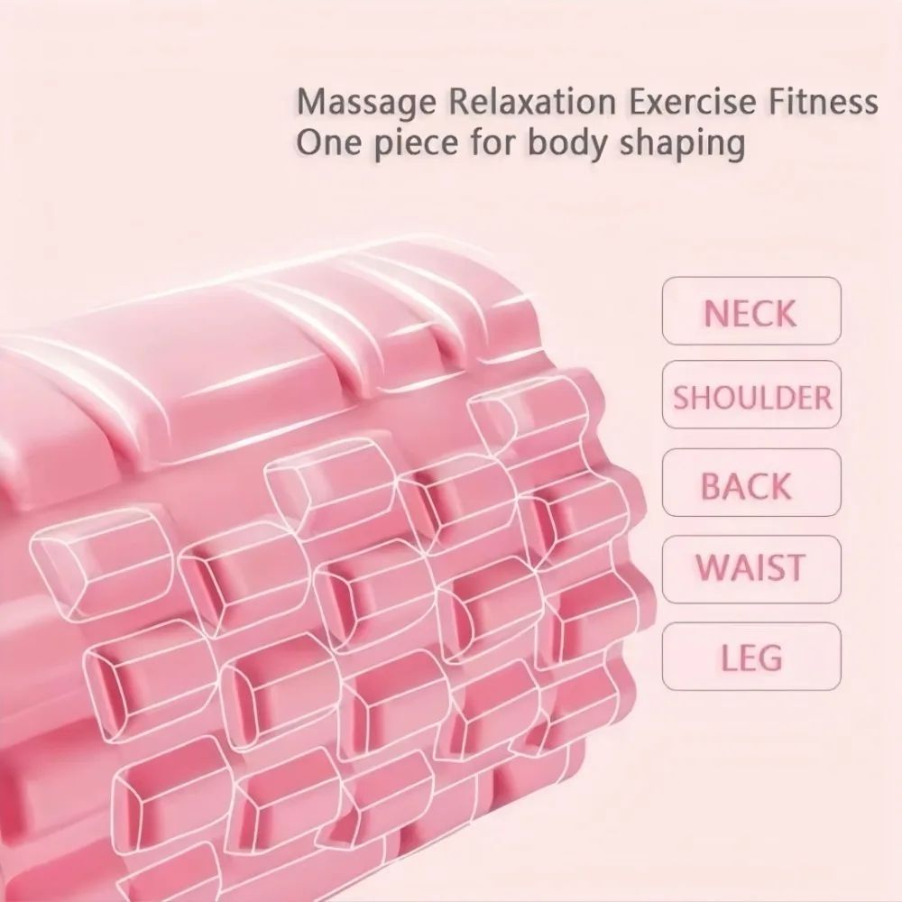 Compact Pilates Yoga Foam Roller - Deep Muscle Massage & Recovery Column