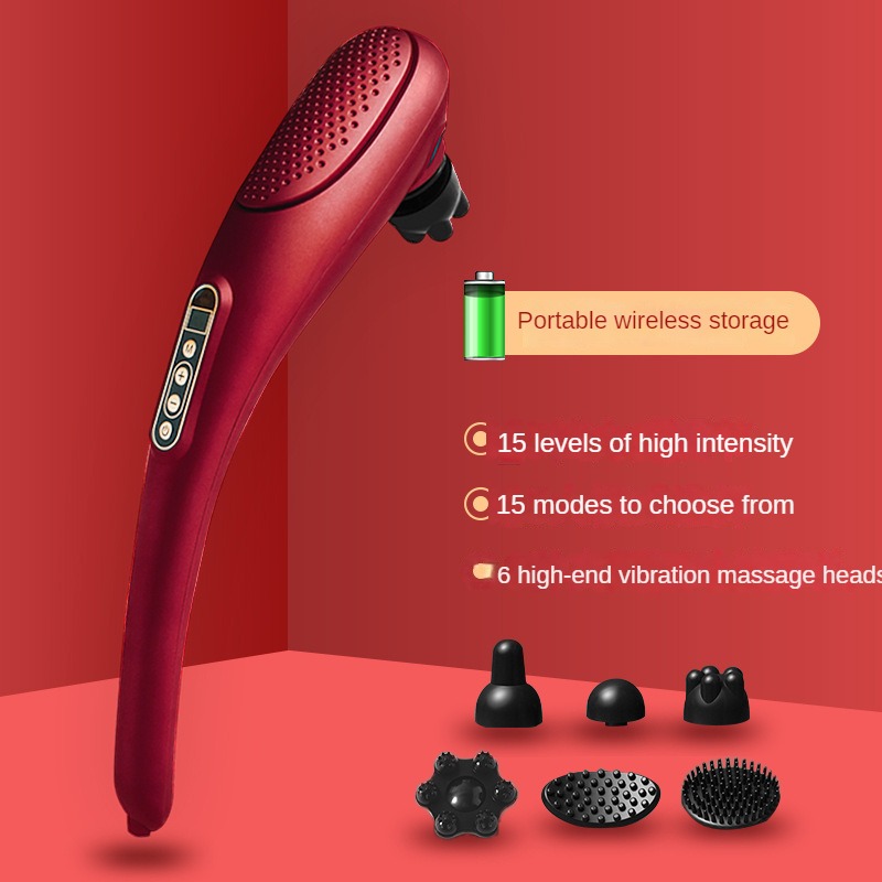 Electric Heating Massage Hammer Stick, Wireless Handheld Instrument, Cervical Vertebra, Waist Tapping, Back Vibration