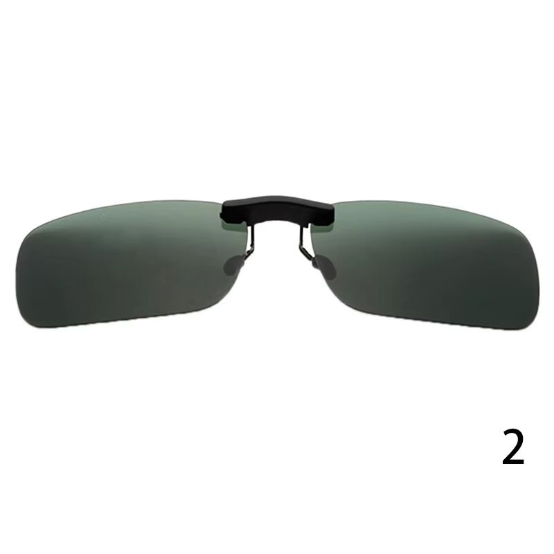 Polarized Clip On Sunglasses UV400 Day and Night Driving Glasses Attachment