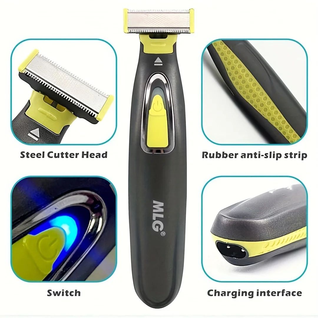 USB Rechargeable Full-Body T-Blade Trimmer & Waterproof Electric Shaver for Men and Women