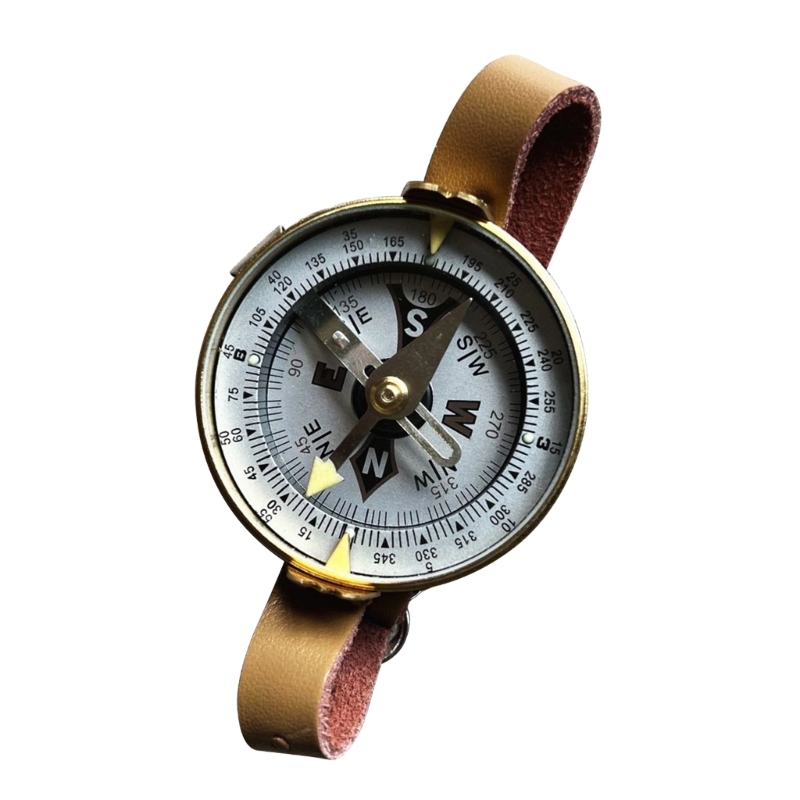 Watertight Pocket Watch Compass  Compact Navigation Tool for Camping & Hiking
