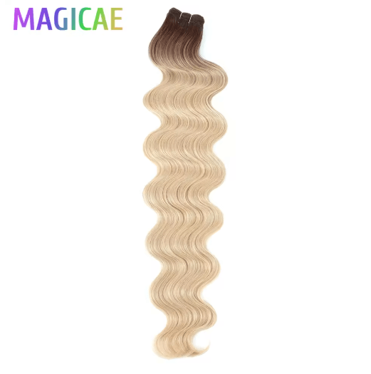 Magicae 30 Inch Ombre Body Wave Synthetic Hair Extension Bundle 200g