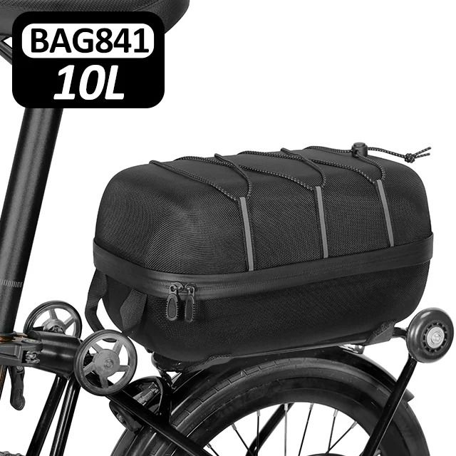 Waterproof Rear Seat Bicycle Bag Large Capacity Trunk Pannier with Hard Shell Design