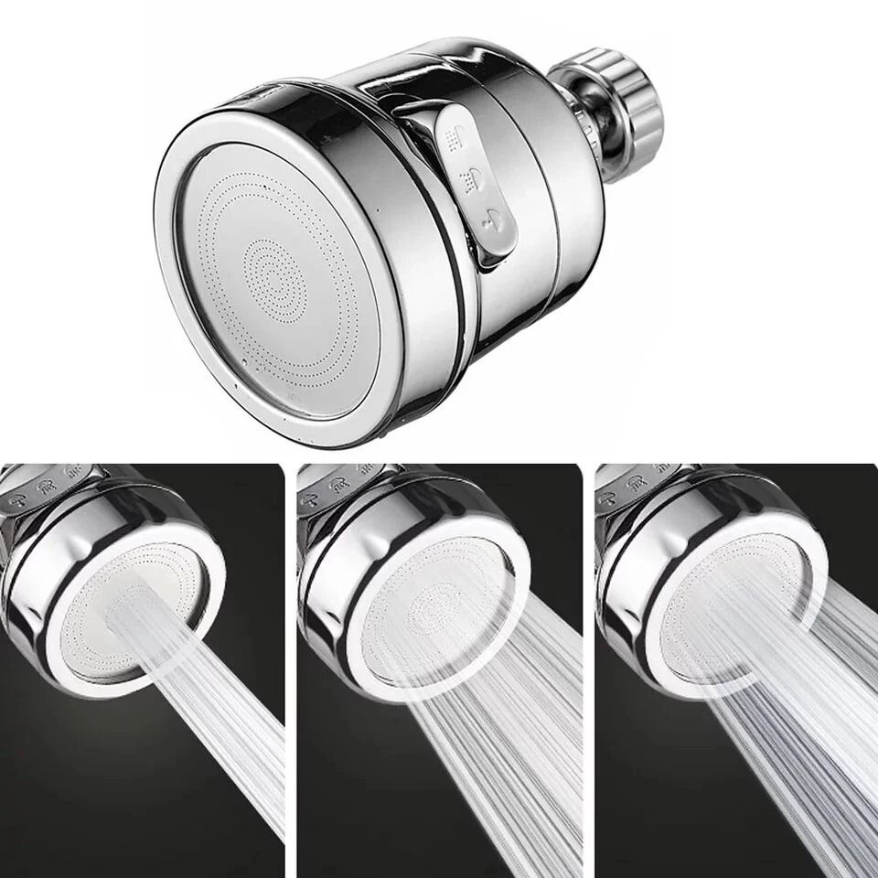 360 Degree Rotating Faucet – Movable Kitchen Tap Head with Water-Saving Nozzle Sprayer for Flexible Washing