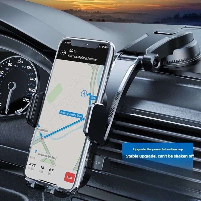 Universal Dashboard Car Phone Holder with Suction Cup Mount (3–7