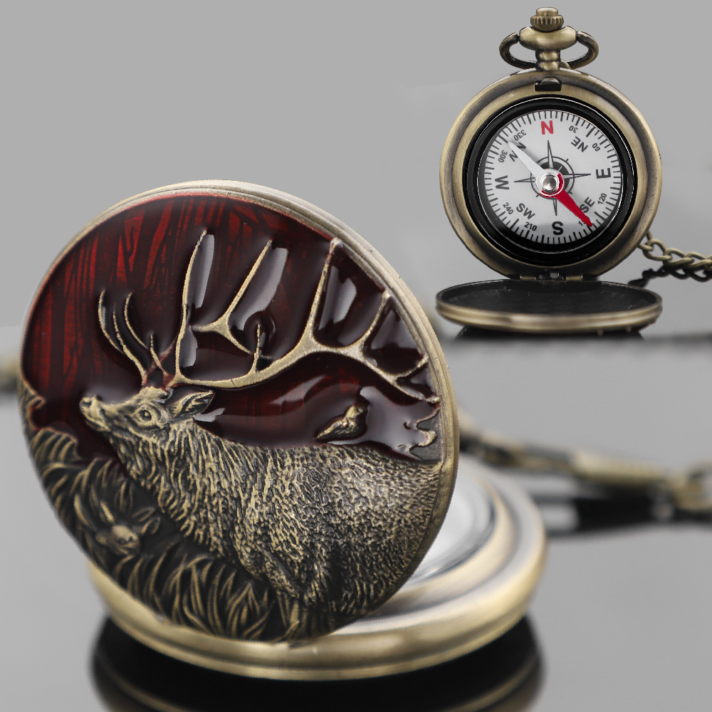 Vintage Pocket Compass for Hiking and Camping Portable Navigation Tool