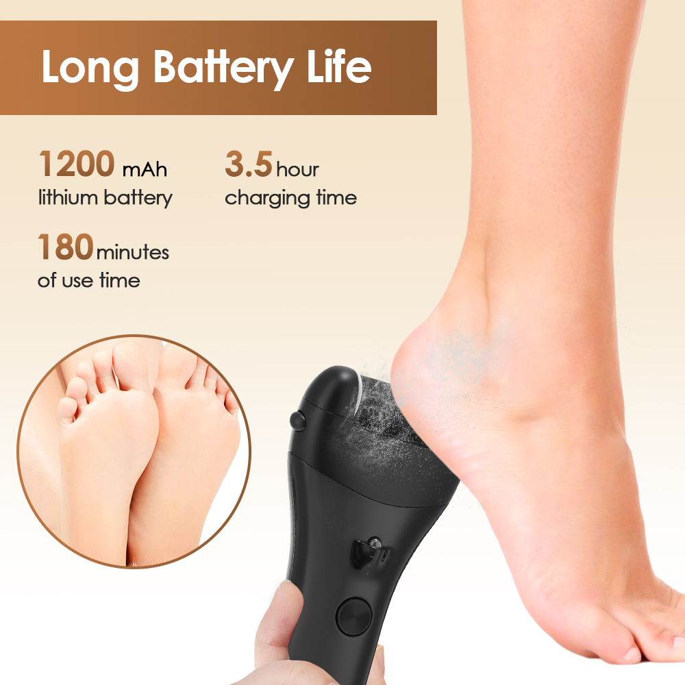 Electric Pedicure Tools, Foot Callus Remover, Heel Dead Skin Repair & Exfoliator