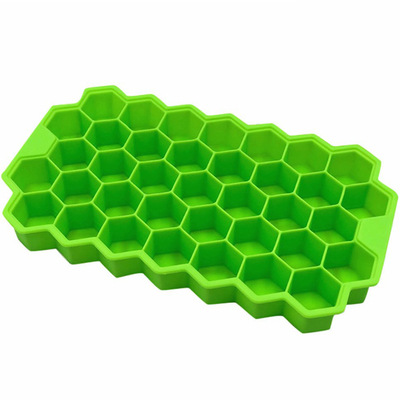 DIY Honeycomb Ice Mold Tray Cube Lattice with Easy Clean Design