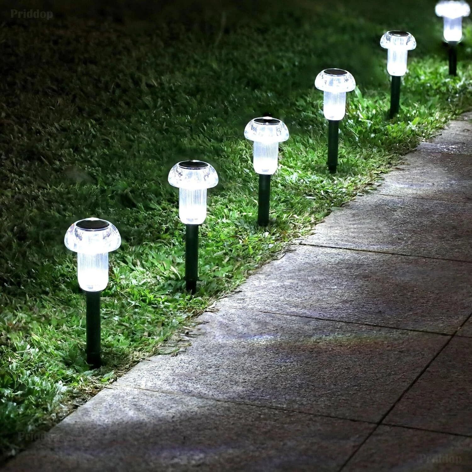 Solar Landscape Lights LED Outdoor Garden Pathway Yard Lawn Art Lamp, Waterproof, Energy Efficient