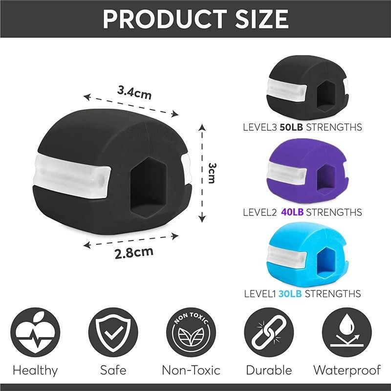 3-Piece Jawline Exerciser Set