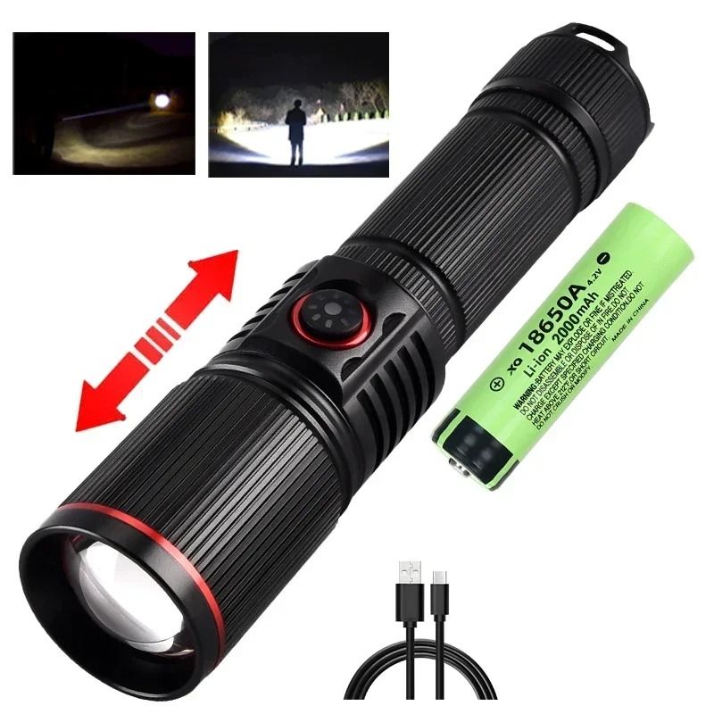 High Bright Rechargeable LED Flashlight