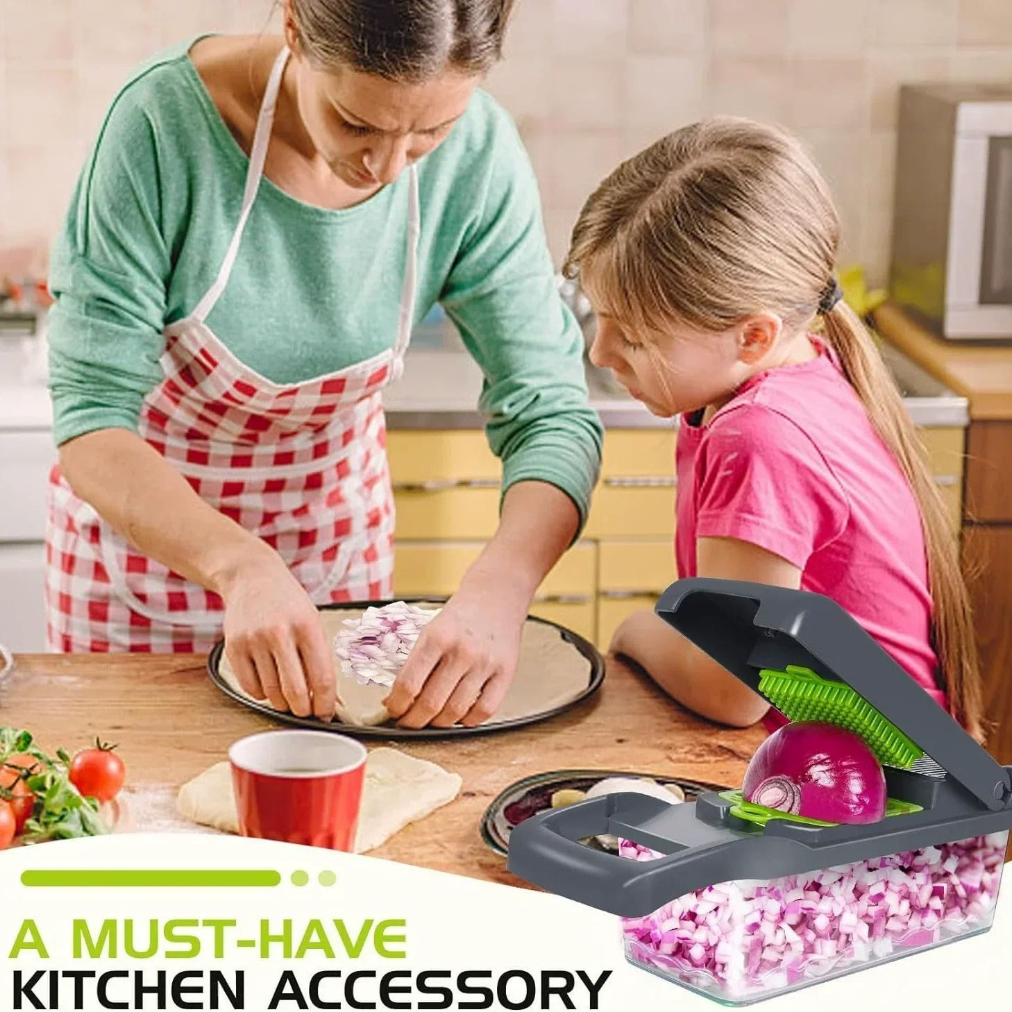 5 in 1 Vegetable Cutter Handheld Food Chopper Slicer and Grater
