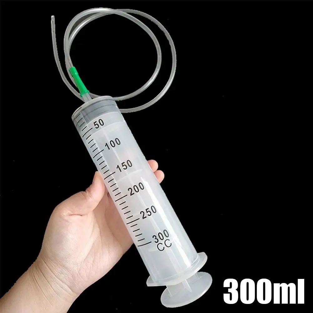 FlowMax Large Capacity Syringe Pump – Measuring Oil & Liquid Transfer Tool with Hose