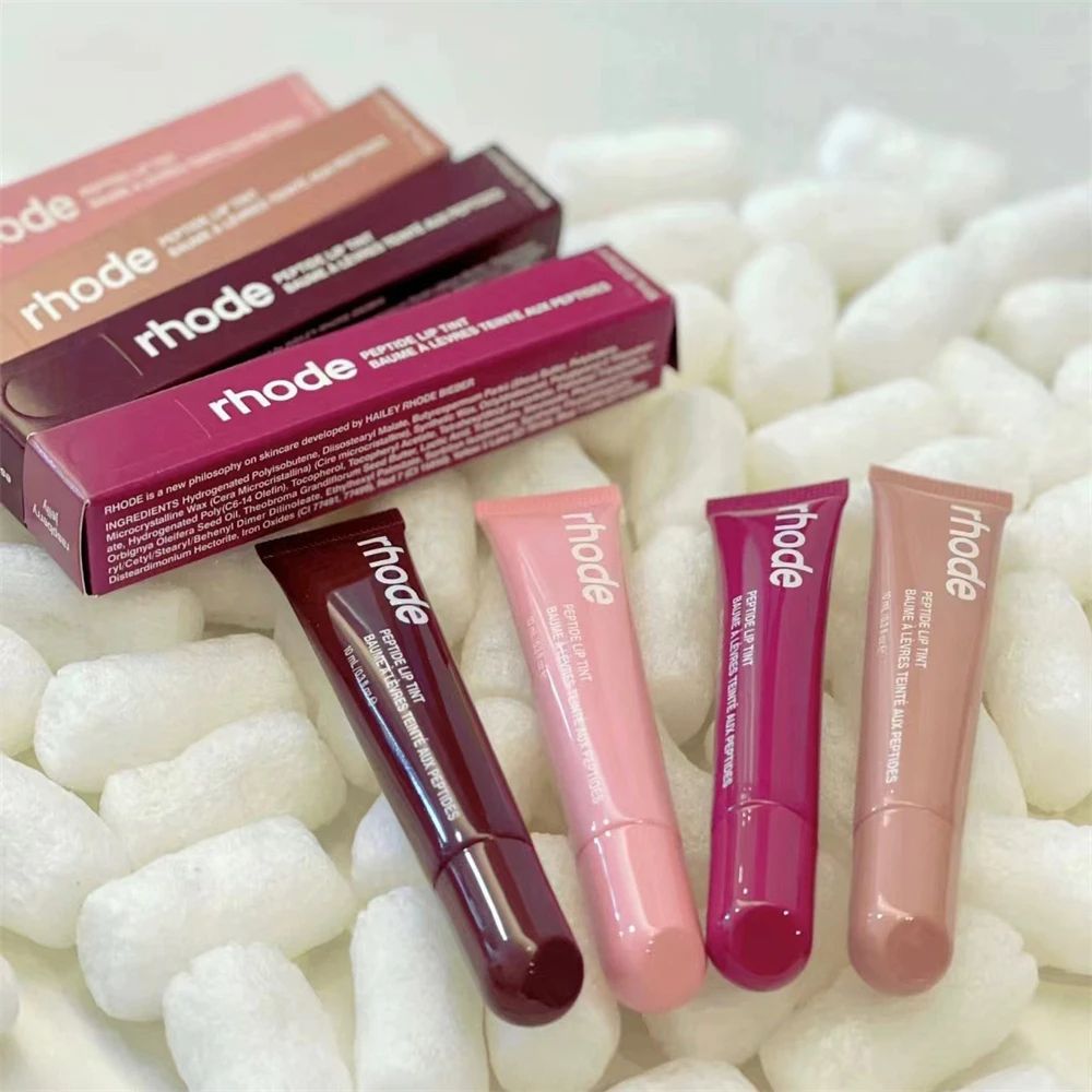 Rhode Makeup Lipstick Phone Case, Moisturizer Lip Gloss Holder, Lasting Nourishing Lines, Salty Tan, Raspberry Toast