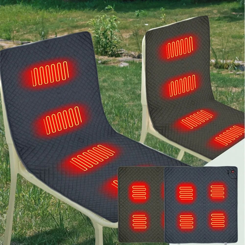 USB Heated Cushion – 3-Level Adjustable Pad for Camping & Home
